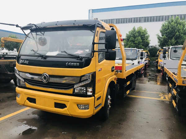 國(guó)六東風(fēng)凱普特一拖二清障車（黃牌）