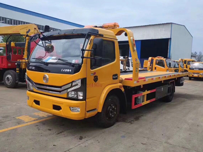 國六東風(fēng)大多利卡黃牌一拖二清障車