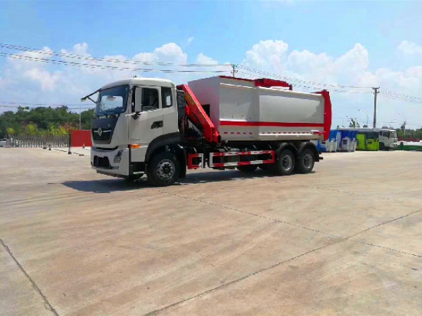 東風(fēng)天龍國(guó)六12方吊裝壓縮式垃圾車(chē)