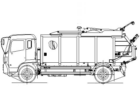 江鈴凱銳國(guó)六無泄漏壓縮式垃圾車