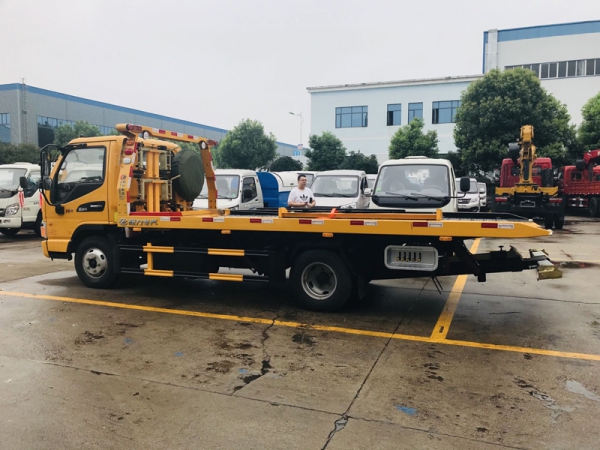 國(guó)六江淮康玲藍(lán)牌一拖二清障車