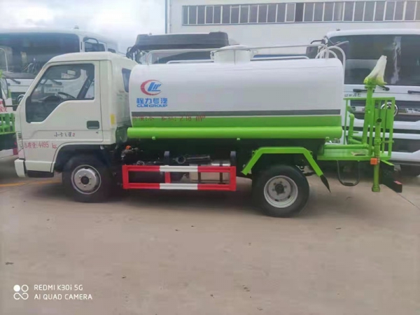 福田小卡5噸藍牌灑水車